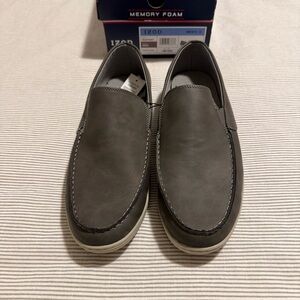 Izod Men's Charcoal Slip-On Loafers Size 13